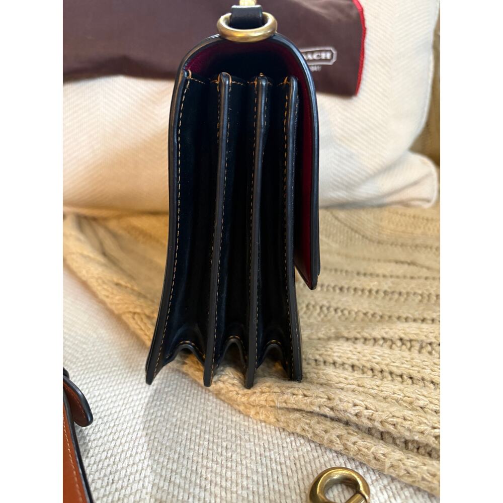 Coach Riley Top Handle 22 Brown Leather 73937 NWOT - Picture 8 of 13